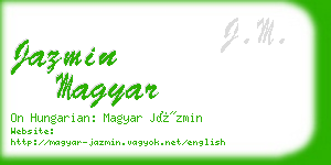 jazmin magyar business card